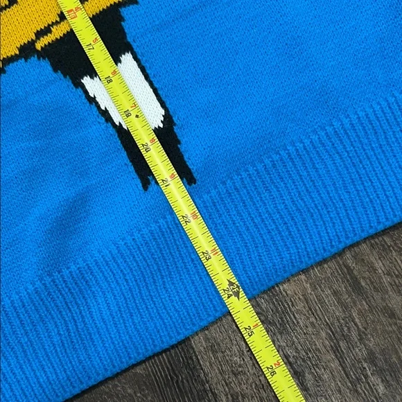 Blue Daffy Duck Intarsia Crewneck Sweater - Looney Tunes - Picture 4 of 7